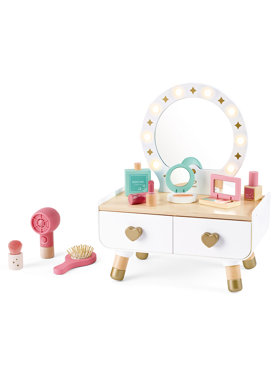 Игрушка Hape туалетный столик, фен, косметика - фото 11