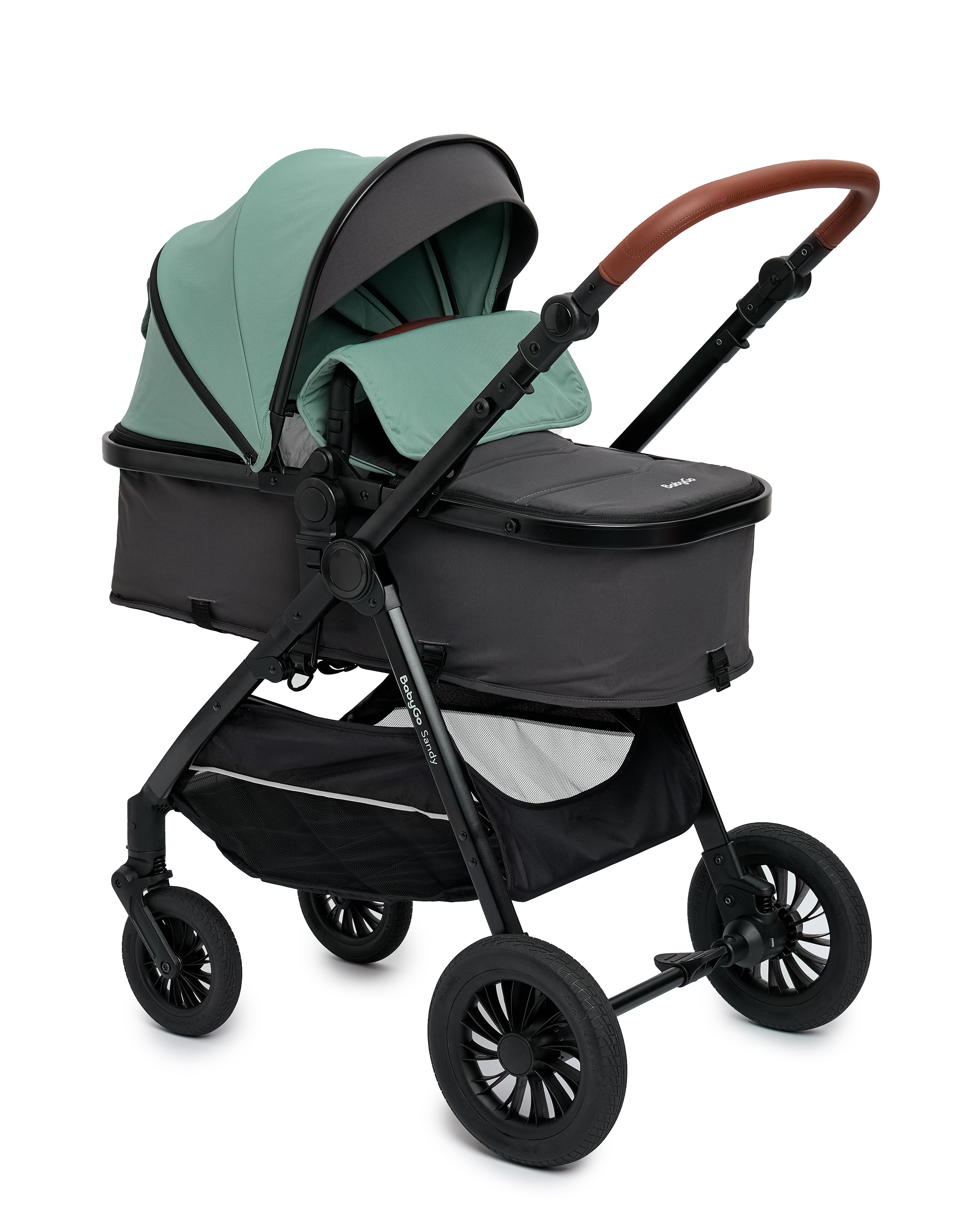 Коляска 2в1 BabyGo Sandy бирюзовый - фото 31