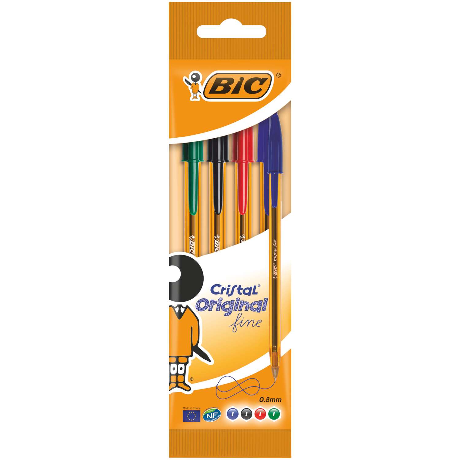 Ручка шариковая BIC 4 шт. - фото 1