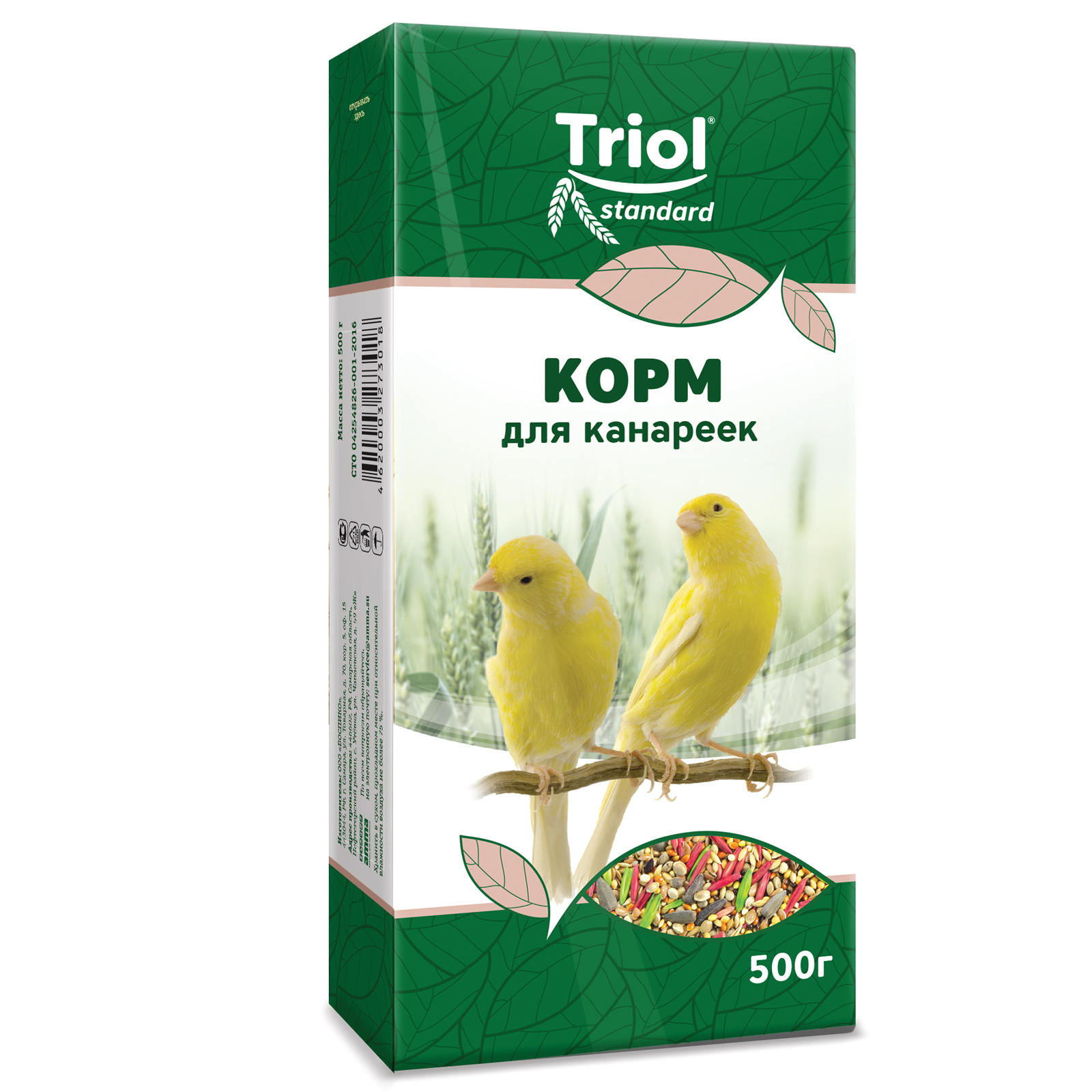 Корм для канареек Triol 500г Standard - фото 1