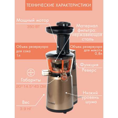 Шнековая соковыжималка ENDEVER SIGMA-93