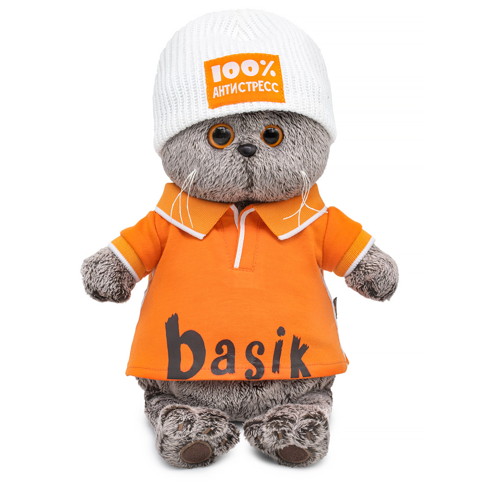 Мягкая игрушка BUDI BASA Басик в поло и шапке - фото 1