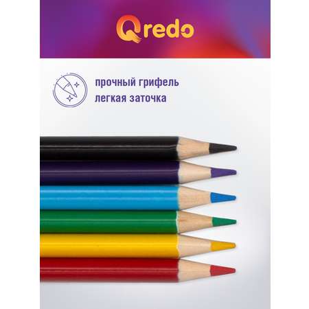 Карандаши цветные Qredo 6 шт.