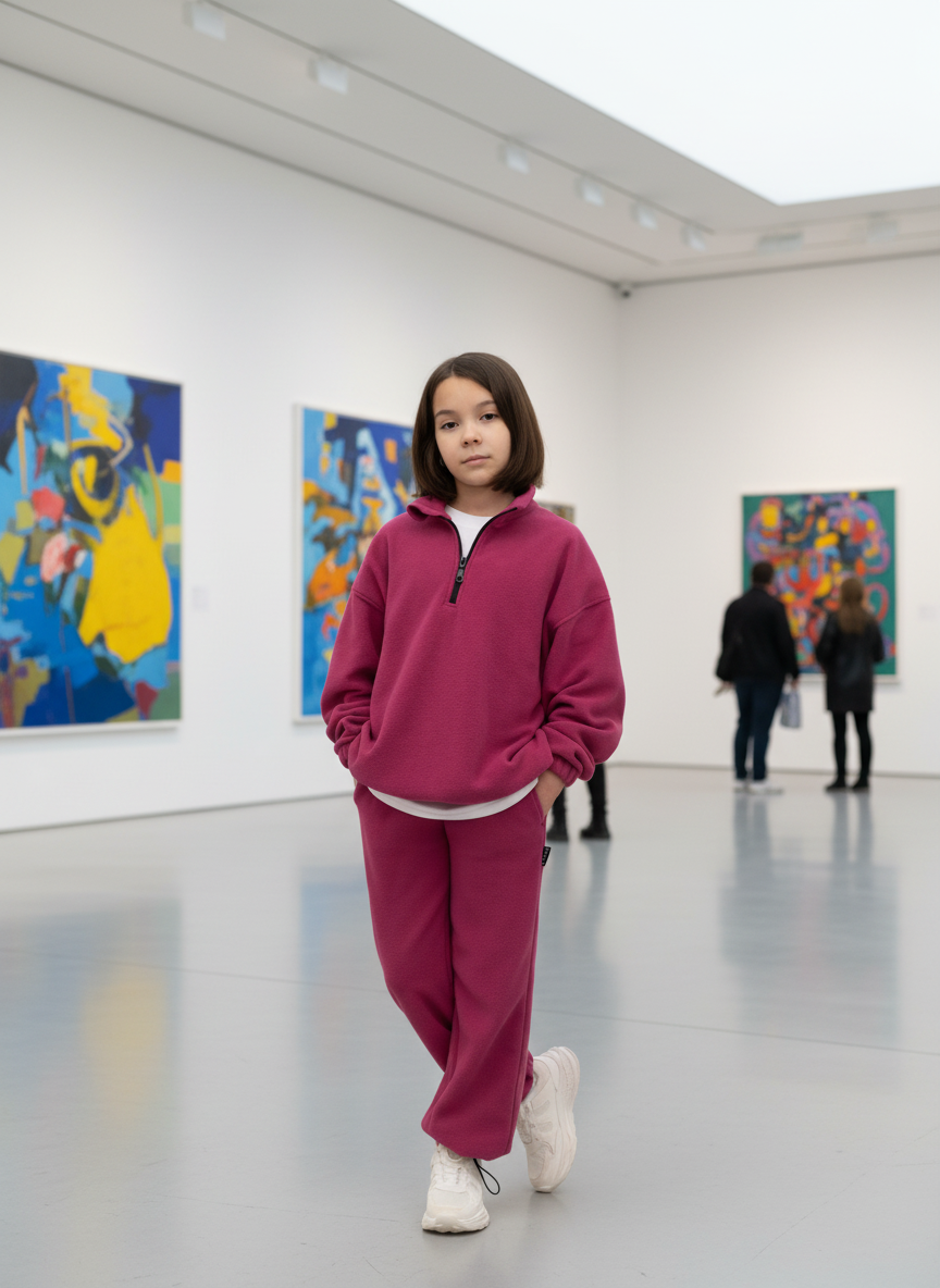 Костюм флисовый ULTRA 7074-ул фуксия - фото 5