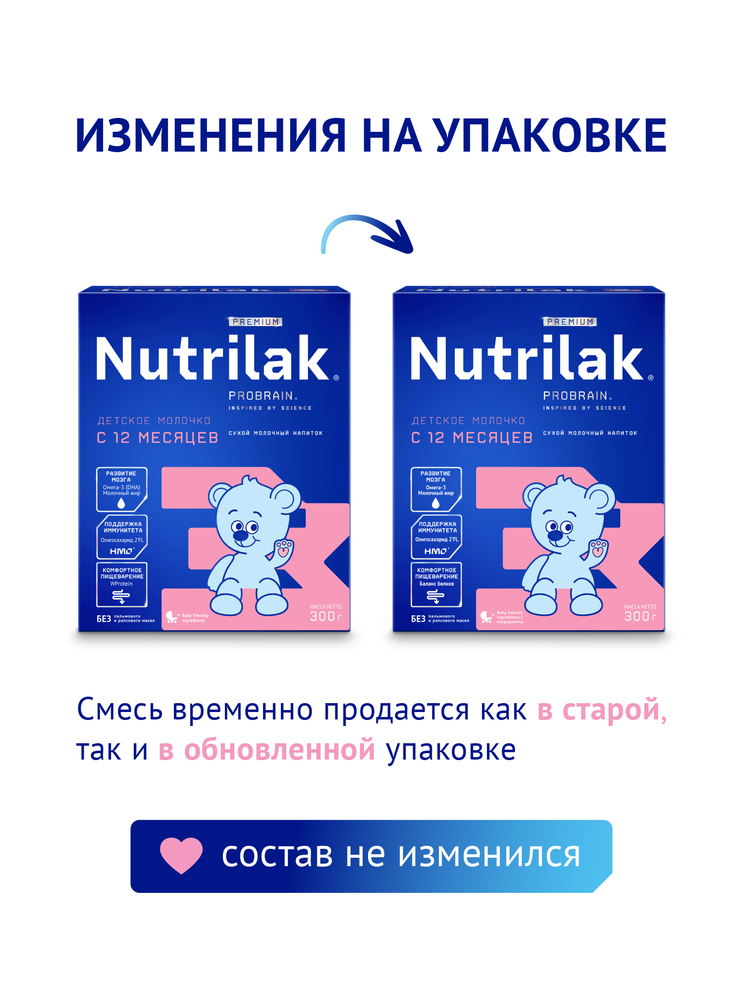 Смесь молочная Nutrilak Premium 3 300г с 12месяцев - фото 2