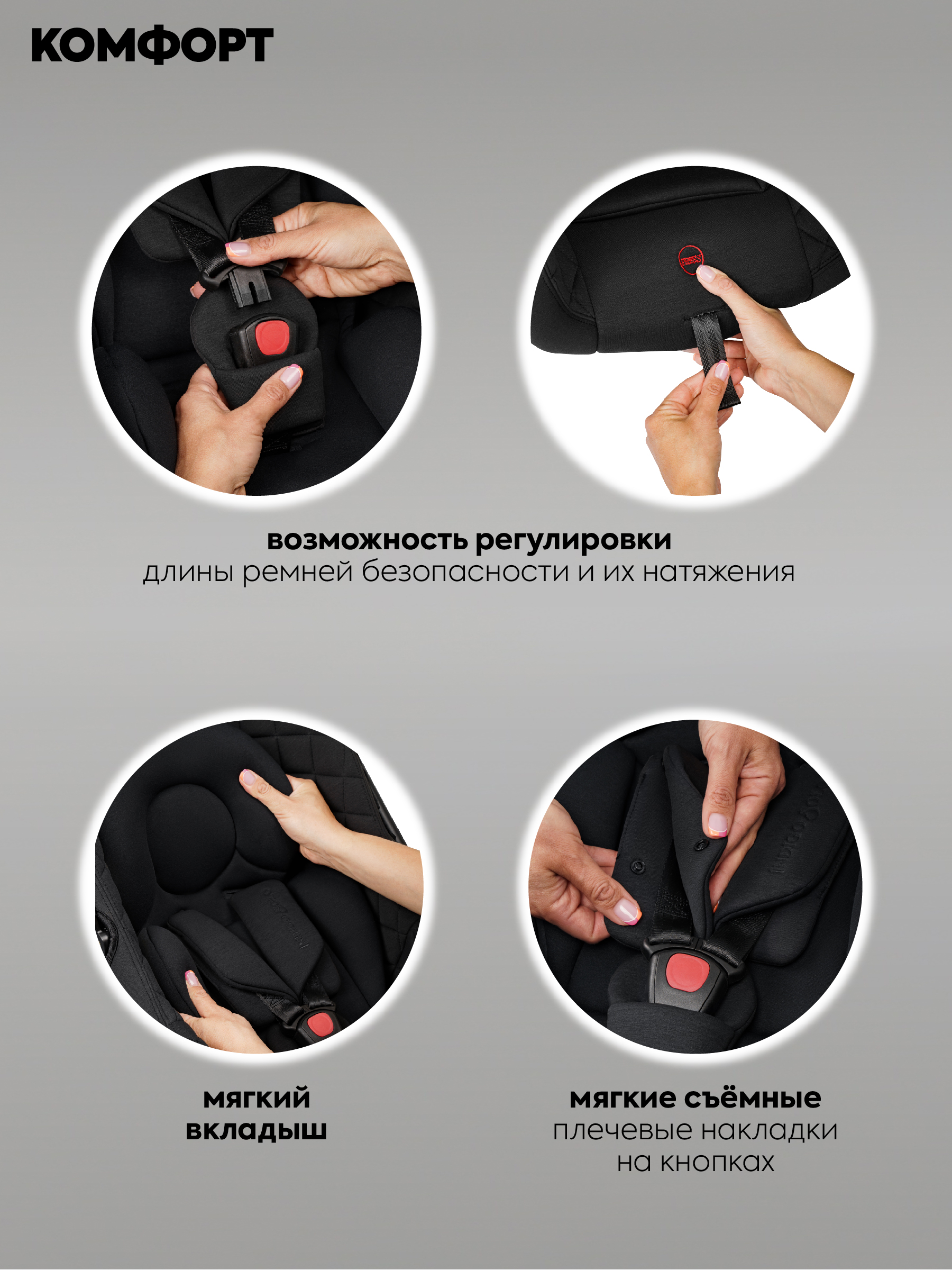 Автокресло Indigo Indigo Solo 0 (0 -13 кг) черный - фото 10