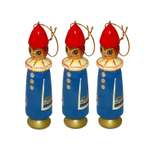 Елочная игрушка Хохлома Оптом деревянная фигурка Девочка 3 шт