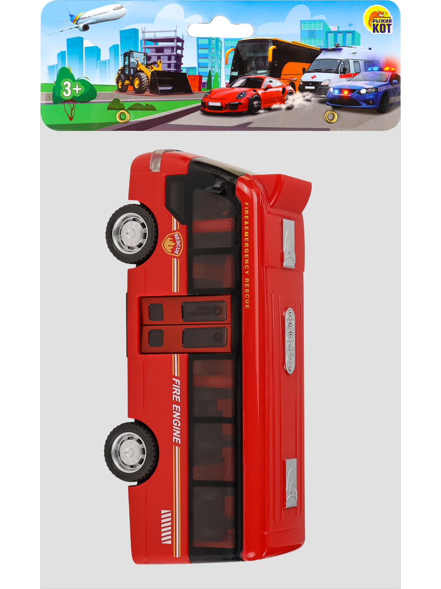 Игровой набор Рыжий кот Автобус и машина И-9436 - фото 6