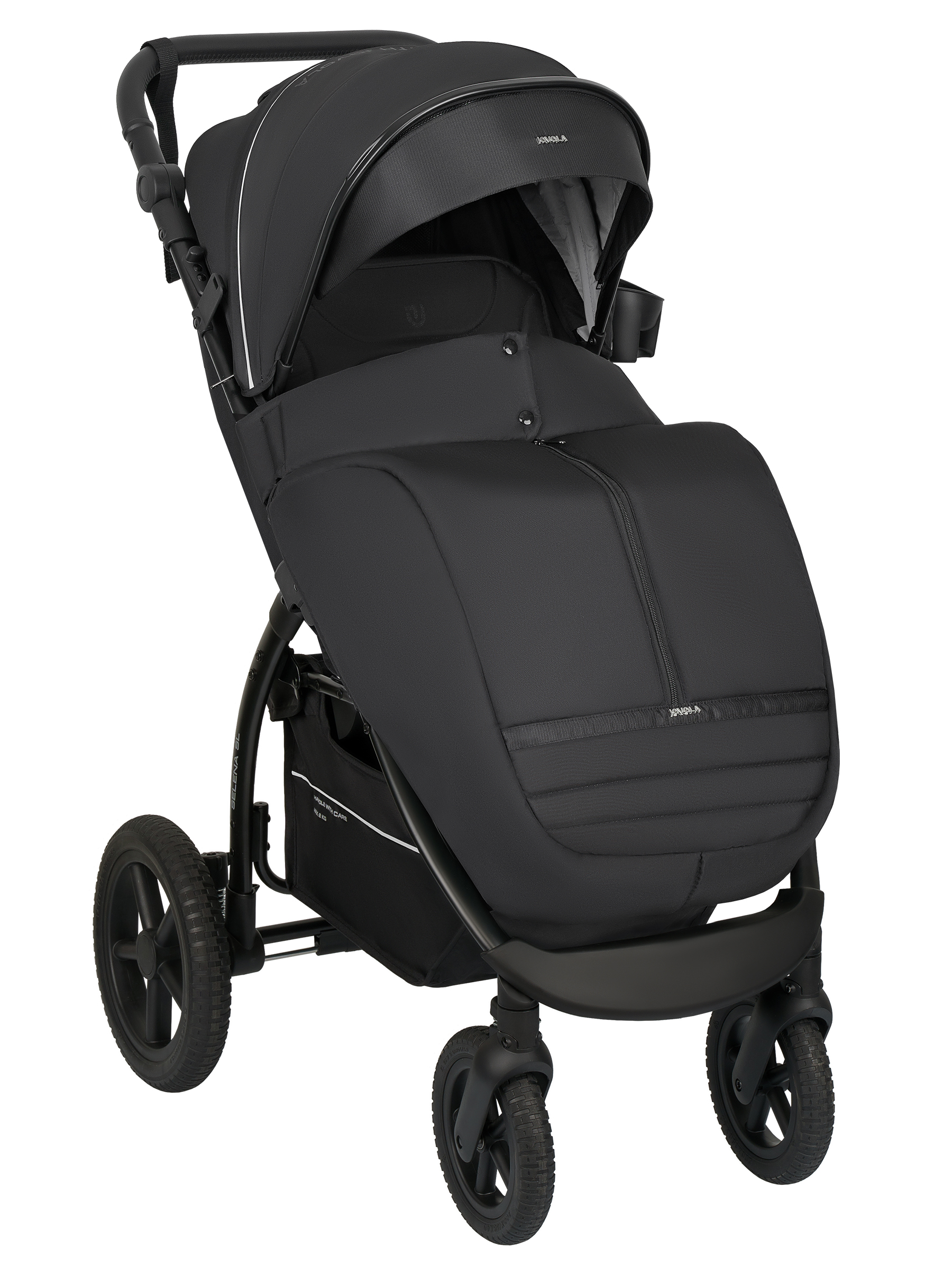 Коляска прогулочная JOVOLA Selena SL, всесезонная черный - фото 18