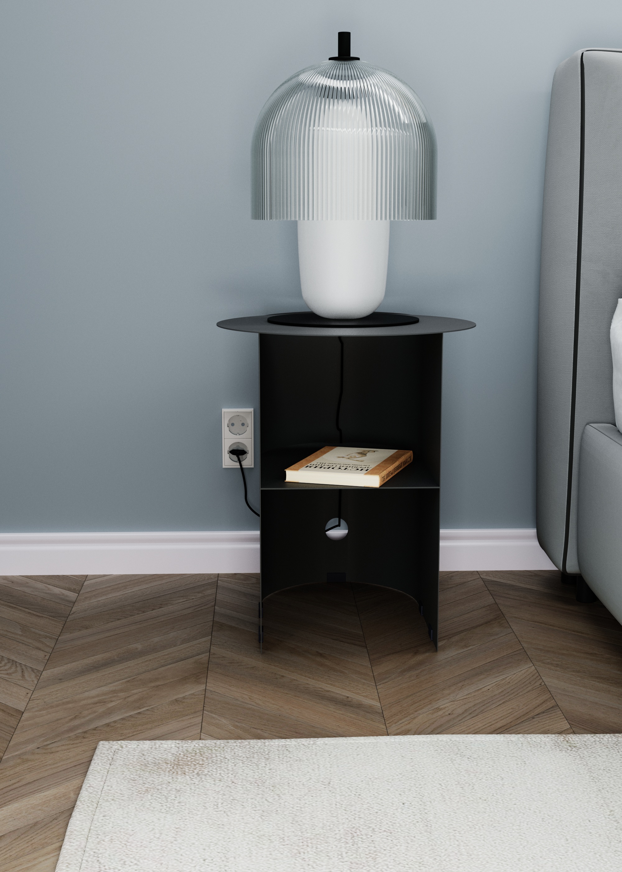 Стол журнальный SLINE Тоби черный - фото 1