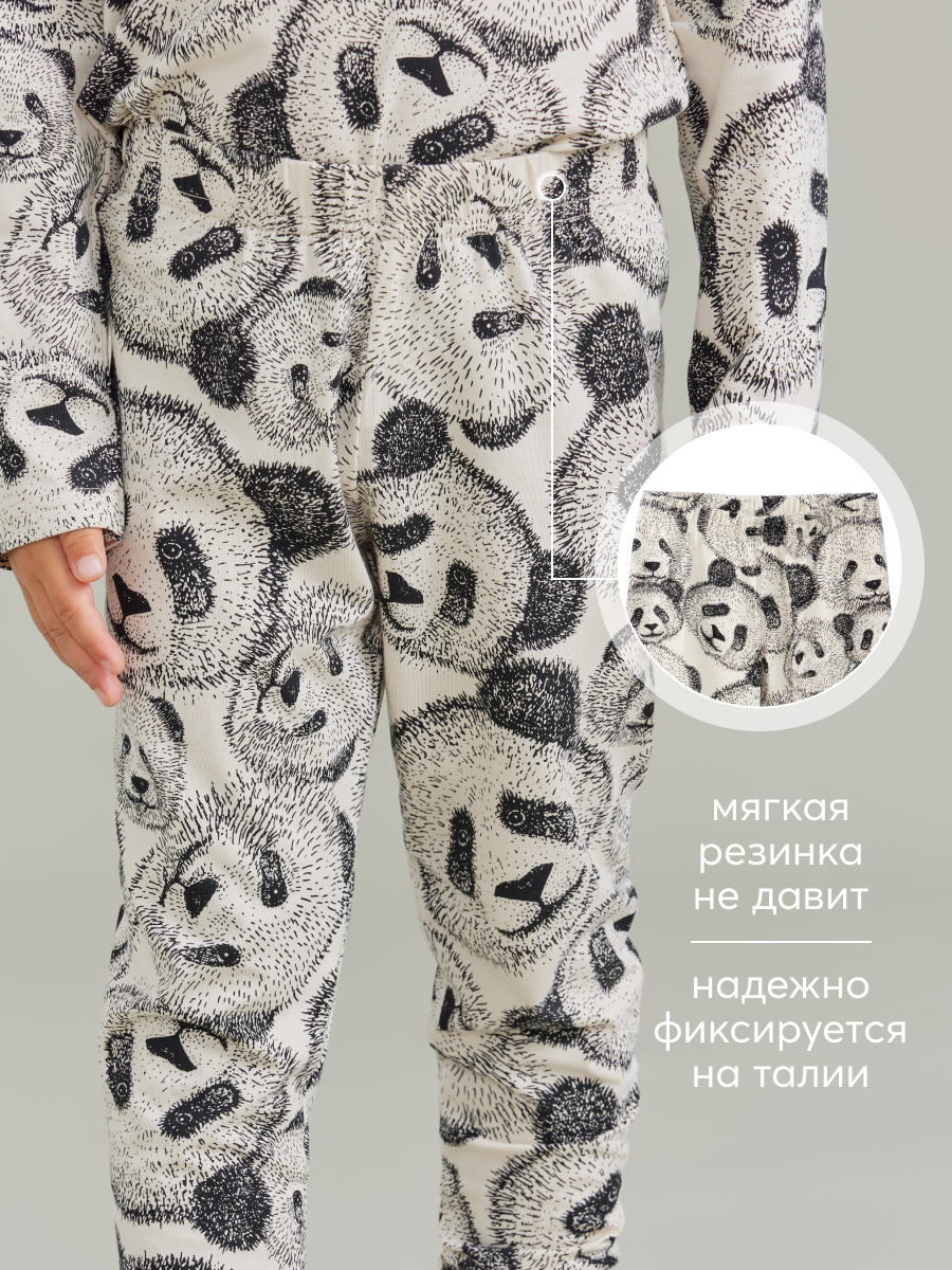 Брюки Happy Baby 88543_black-white - фото 8