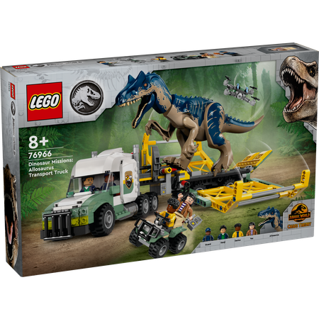 Конструктор LEGO Jurassic World Транспортный грузовик Аллозавр блочный