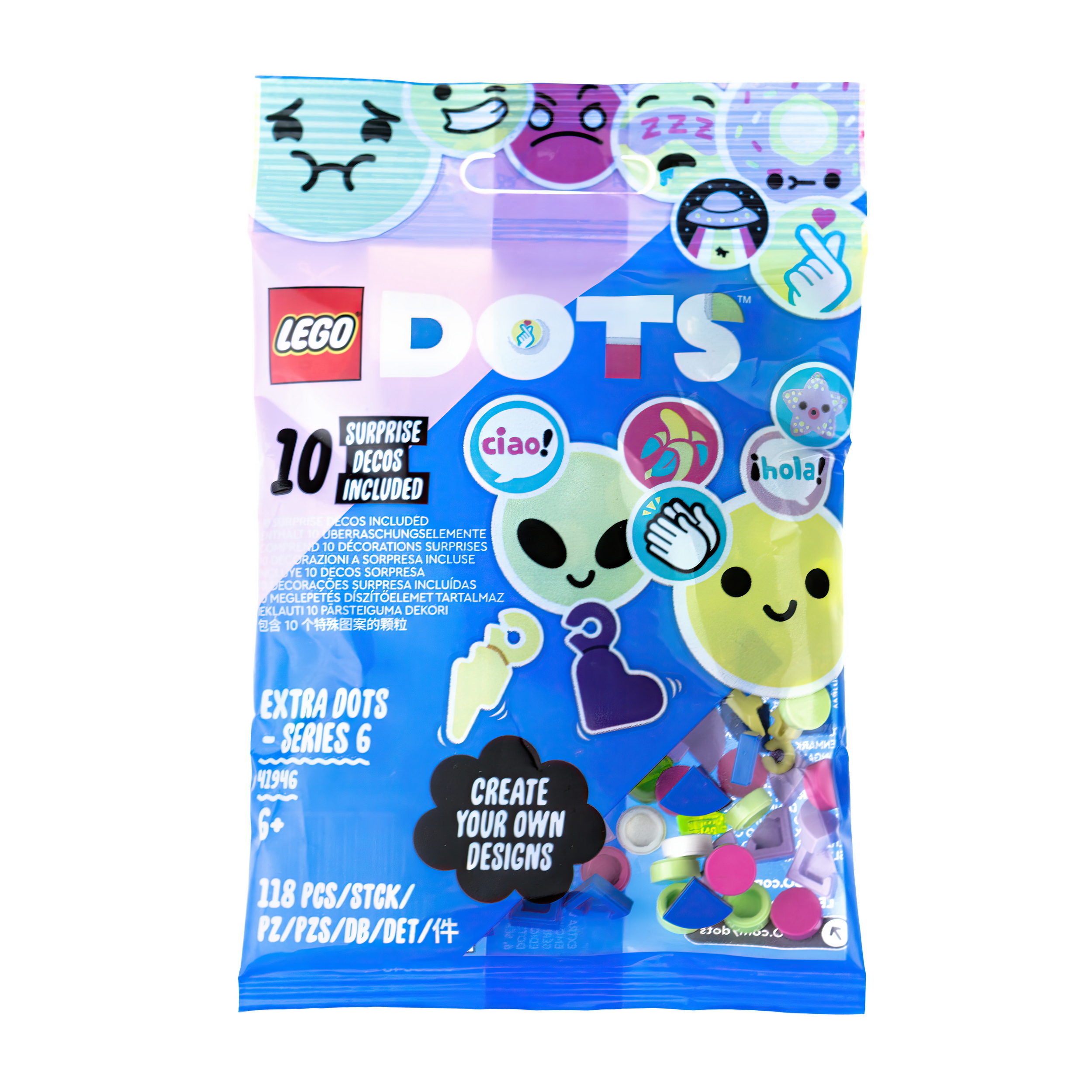 Конструктор LEGO DOTS серия 6 118 дет. - фото 1