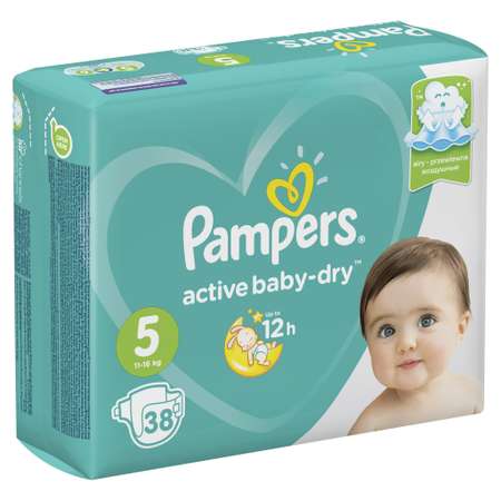 Подгузники Pampers Active Baby-Dry 5 (11-16 кг) 38 шт.