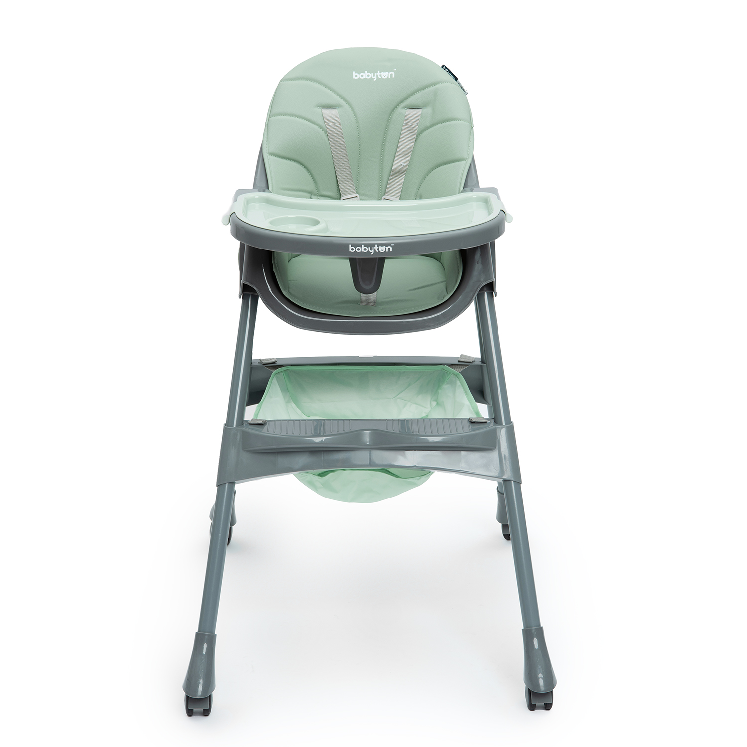 Стульчик для кормления Babyton Bueno Green-Grey зеленый - фото 2