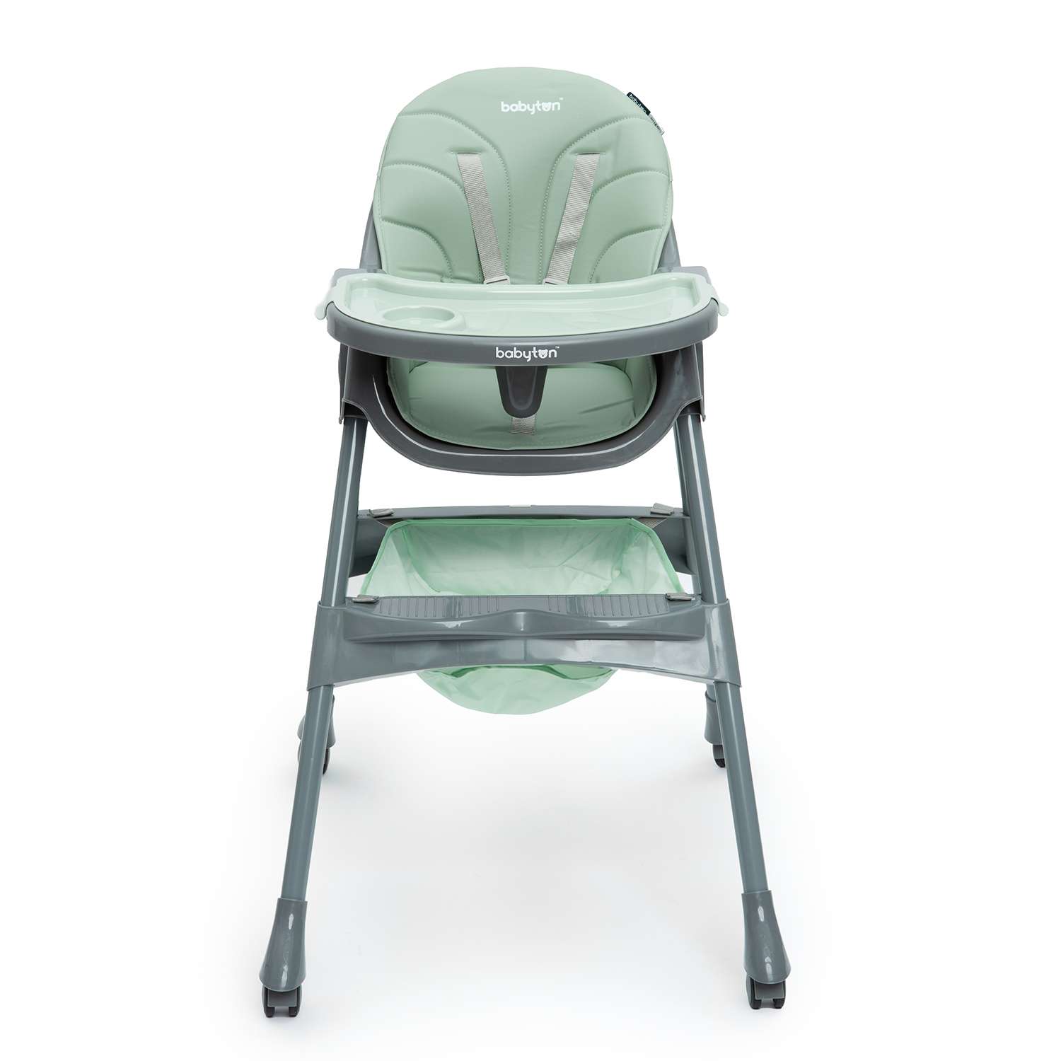 Стульчик для кормления Babyton Bueno Green-Grey зеленый - фото 2