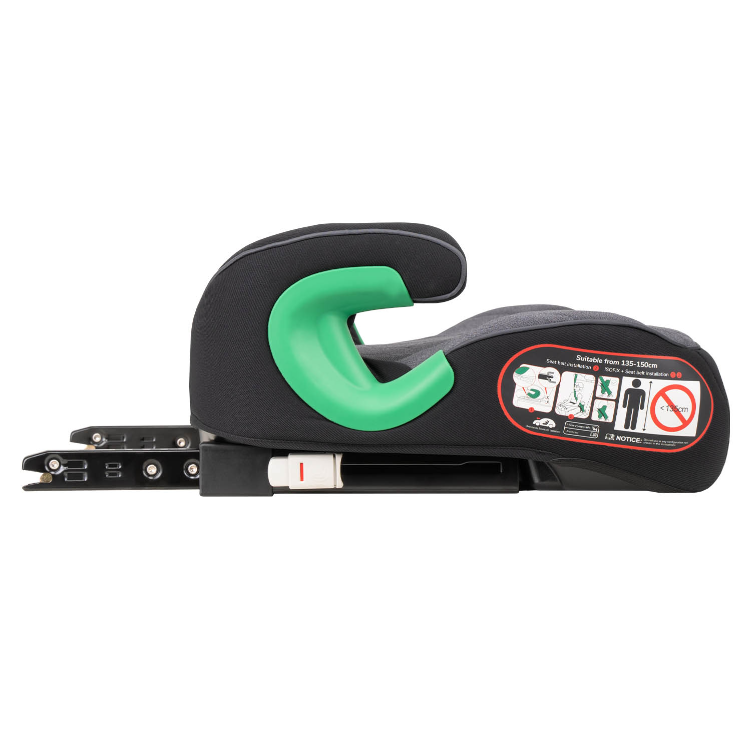 Автокресло Indigo QuickFix черно-серый Isofix 3 (22-36 кг) серый - фото 11