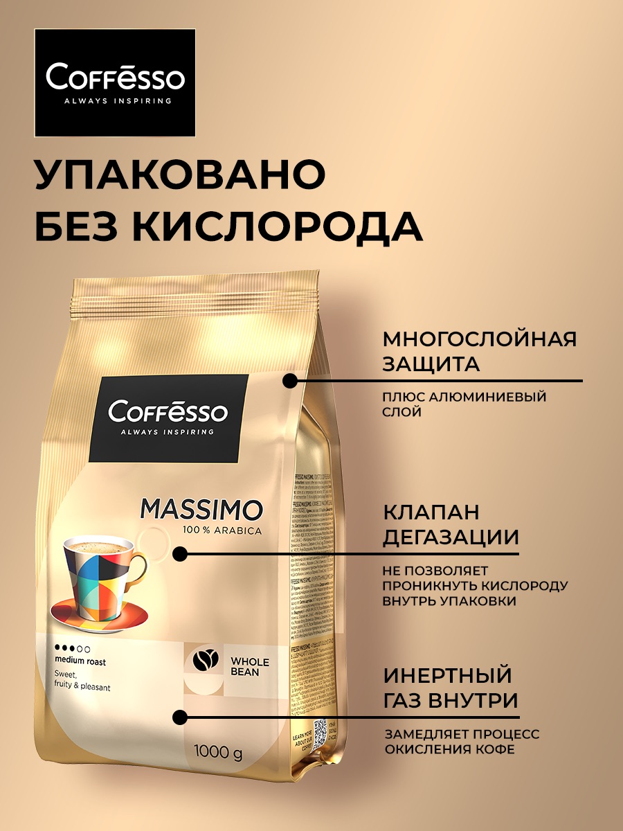 Кофе в зернах Coffesso MASSIMO - фото 11