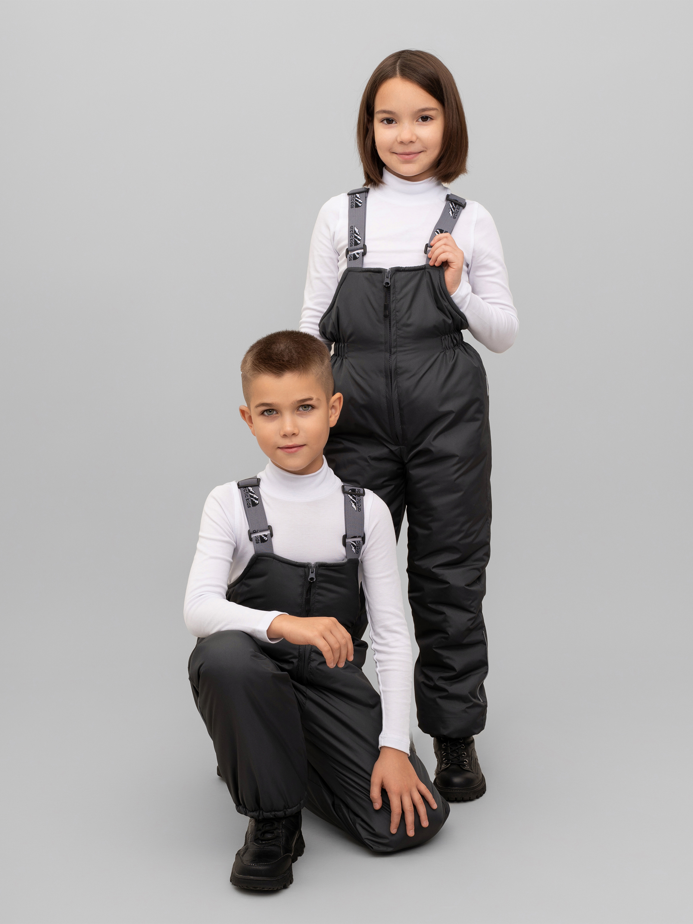 Полукомбинезон Arctic kids 60-010 серый. - фото 24