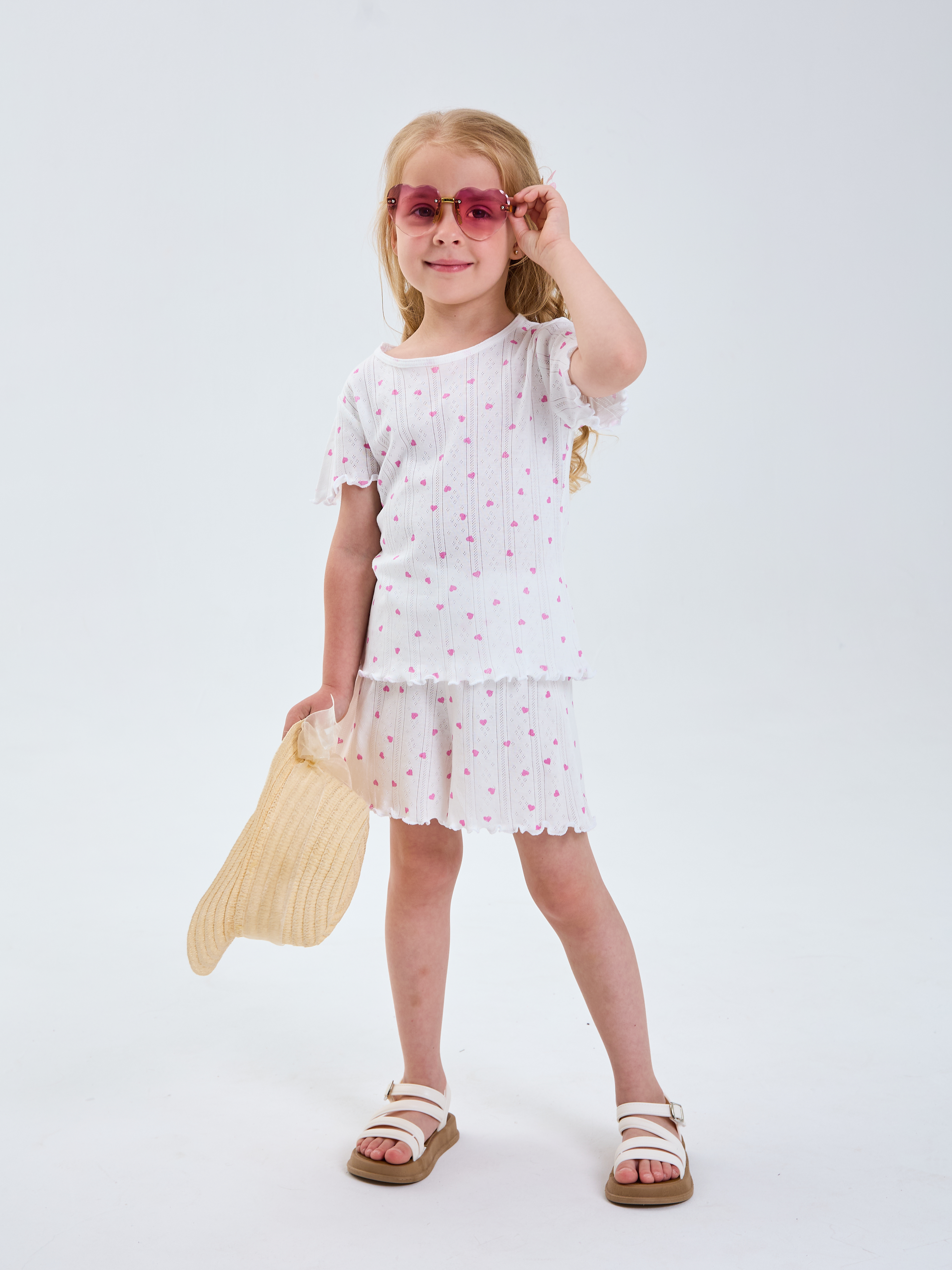 Футболка и шорты Mil Art kids 1902201549SUIT-SHORTS-TONKII-SERDECHKI - фото 4