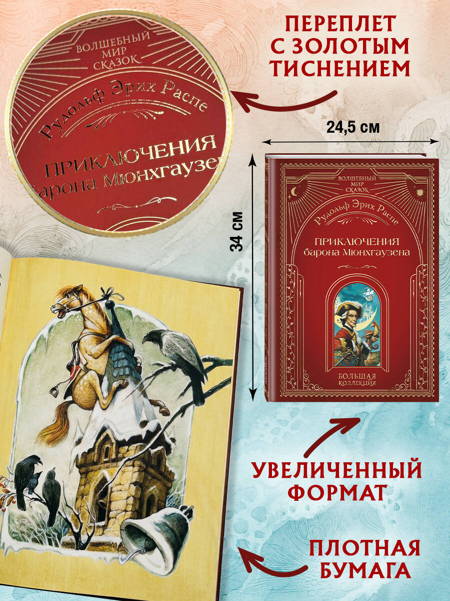 Книга Эксмо Приключения барона Мюнхгаузена (ил. А. Симанчука) - фото 3