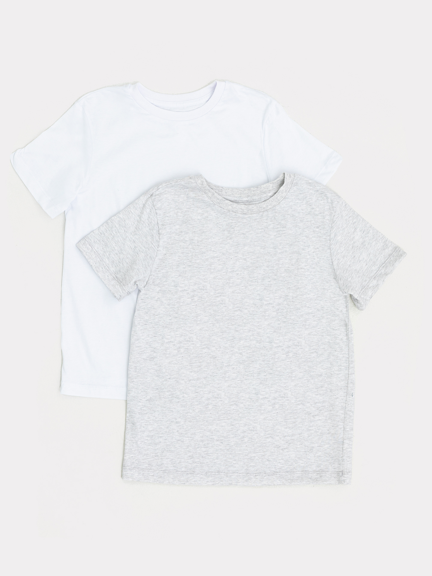 Футболка 2 шт Mark Formelle (Марк Формэль) 113379-2/белый +серый меланж 4306А - фото 3