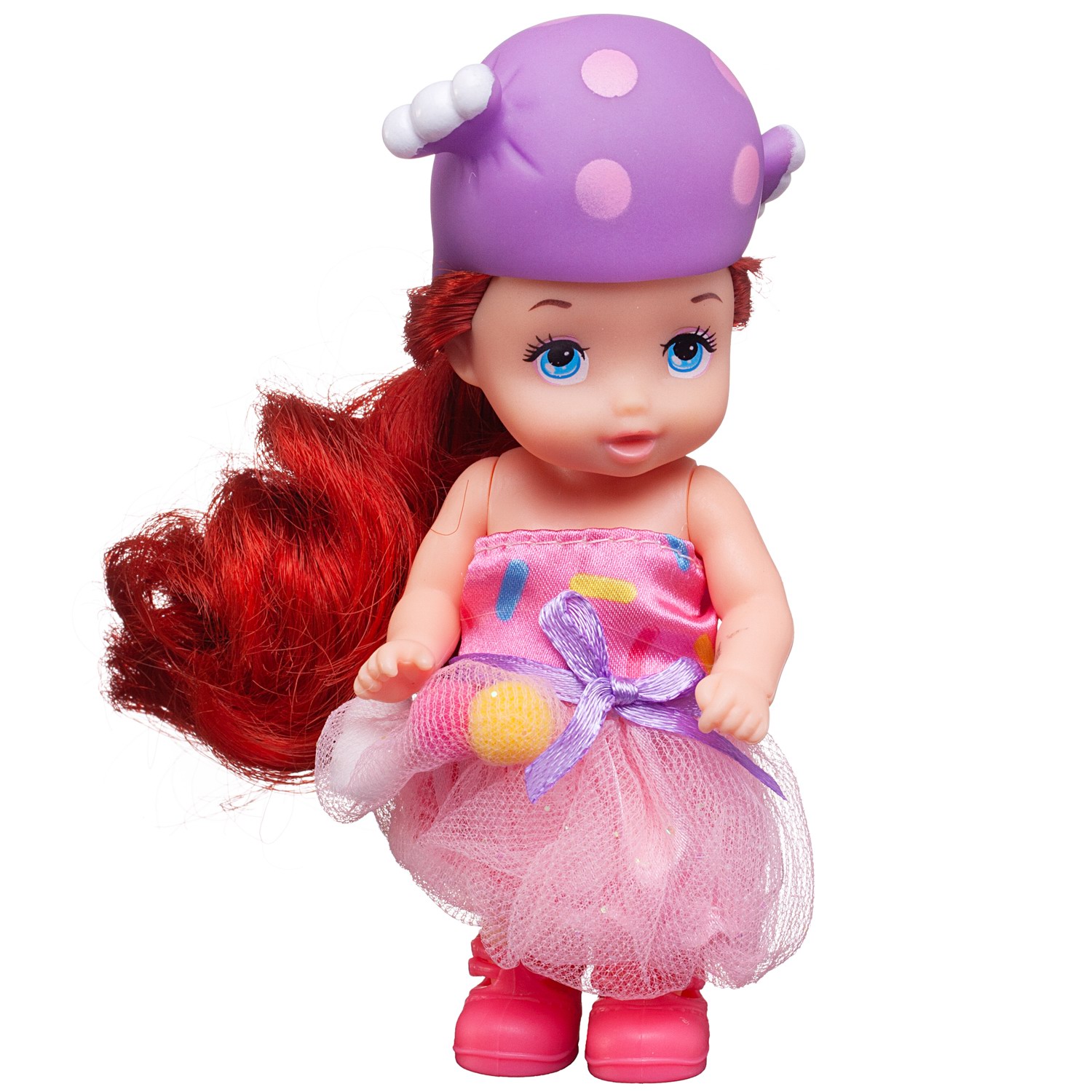 Кукла мини Junfa Baby Ardana DH2210B/фиолетовая - фото 3