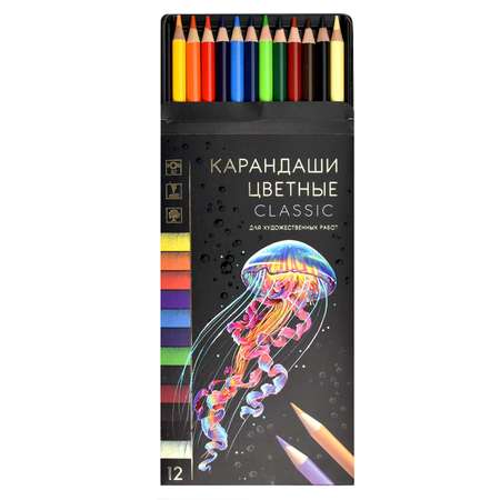 Карандаши цветные Феникс + 12 шт.