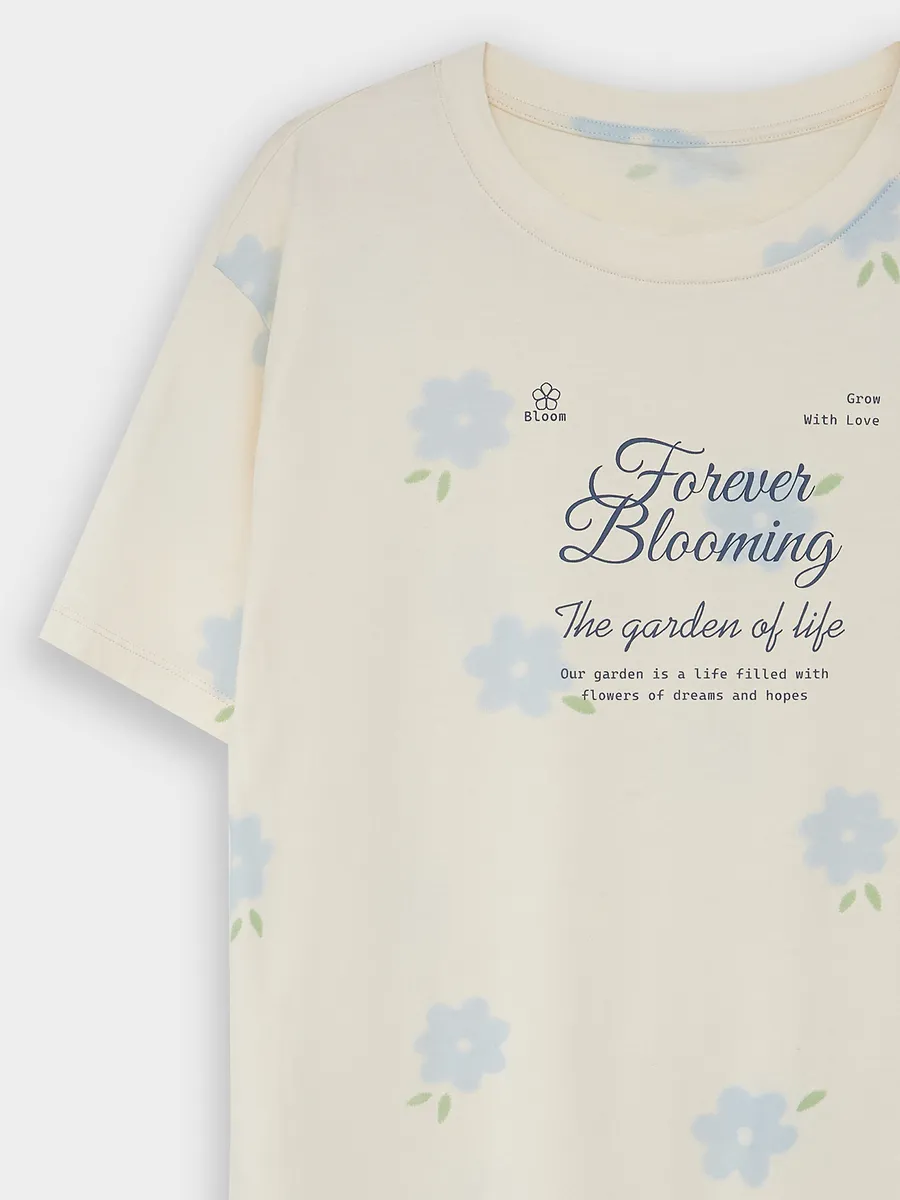 Сорочка ночная Mark Formelle (Марк Формэль) 572371/цветы на молочном1 - фото 10