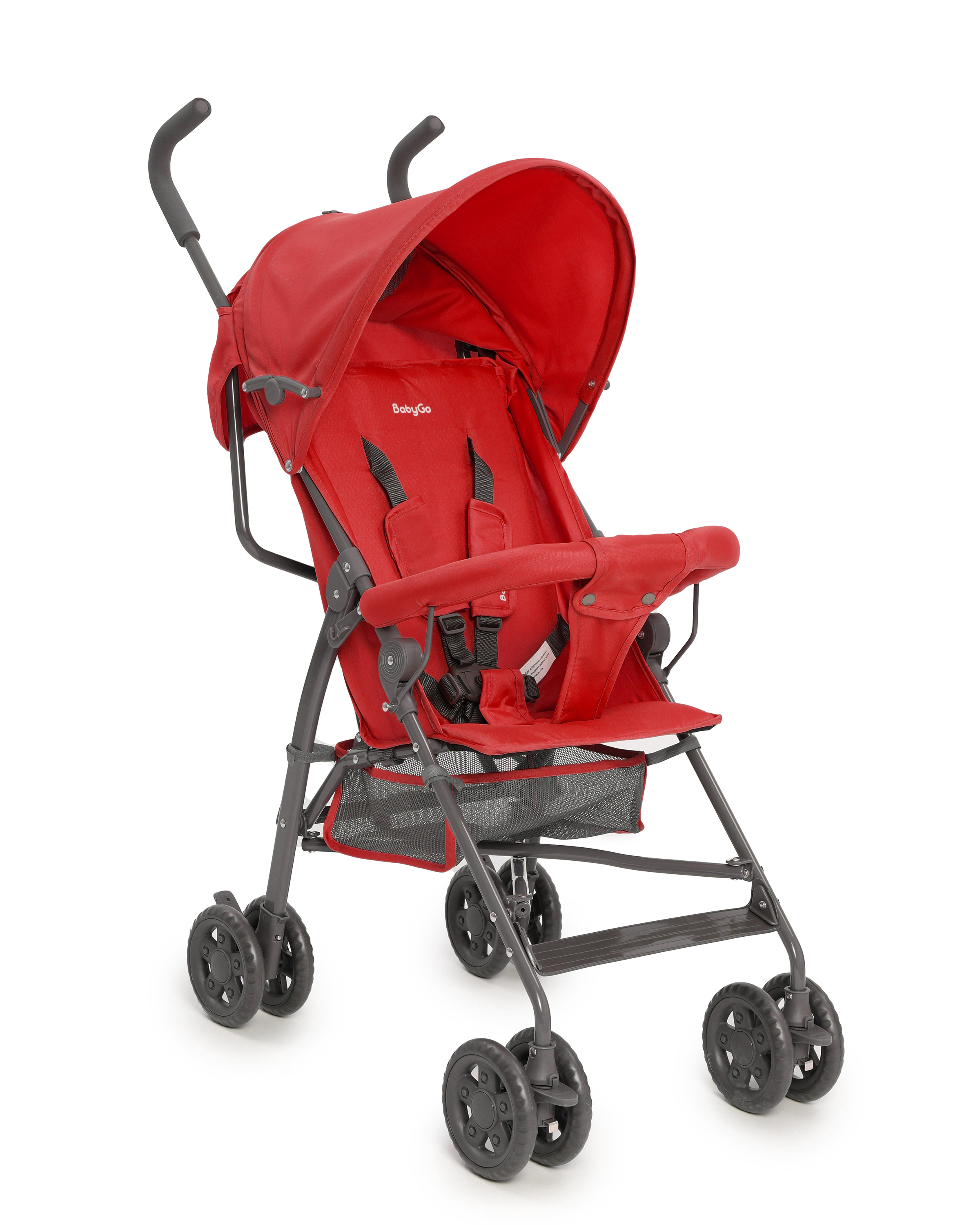 Коляска прогулочная BabyGo Mirage красный - фото 1