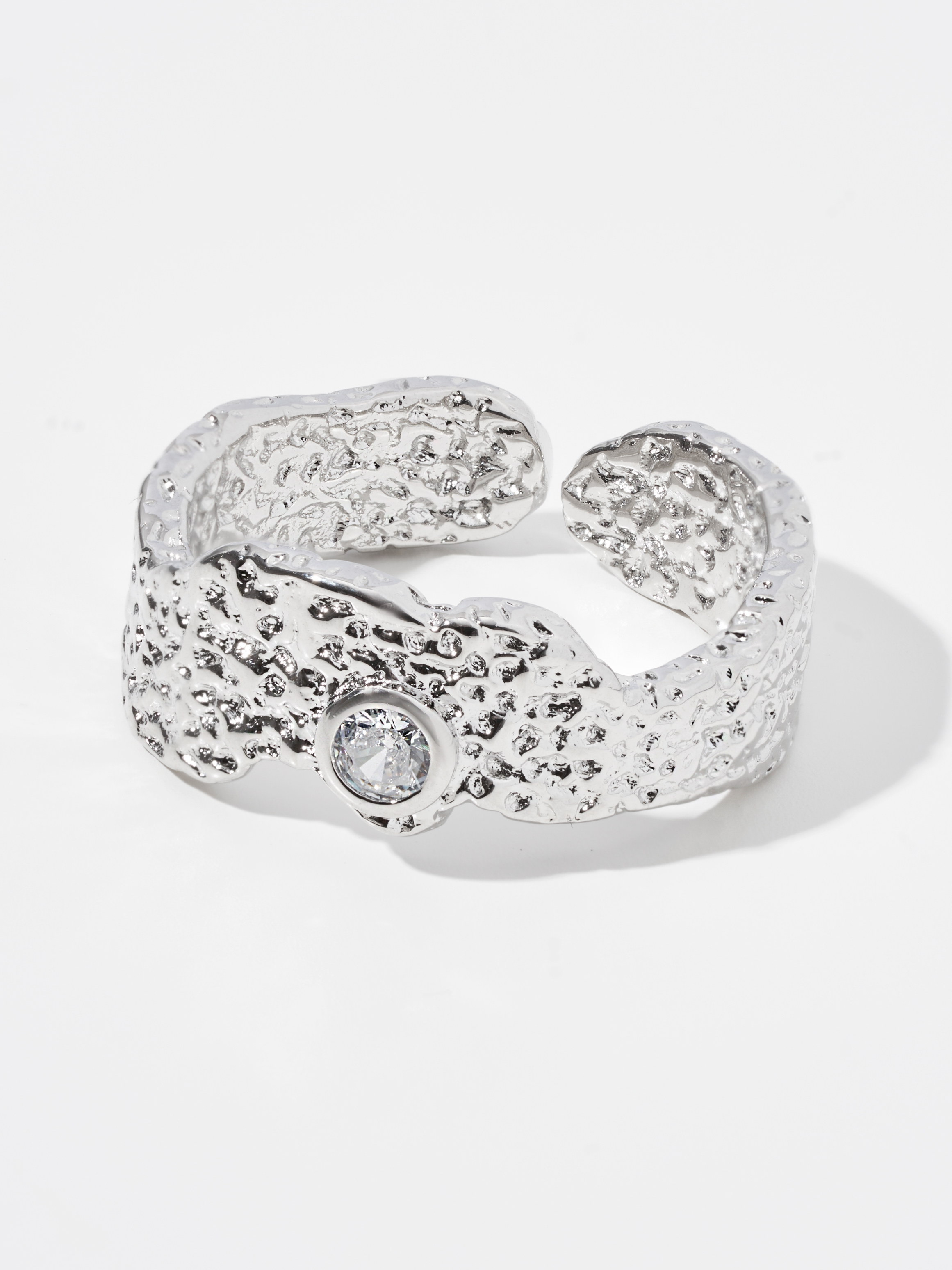 Изображение товара Кольцо Shine and Beauty не замкнутое серебро циркон ювелирная бижутерия