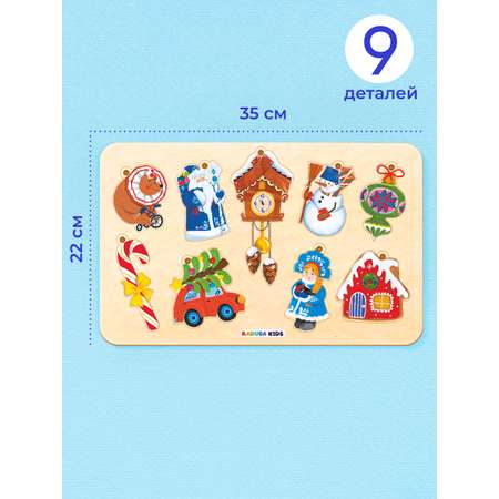 Игрушка Raduga Kids Рамка вкладыш Новый год