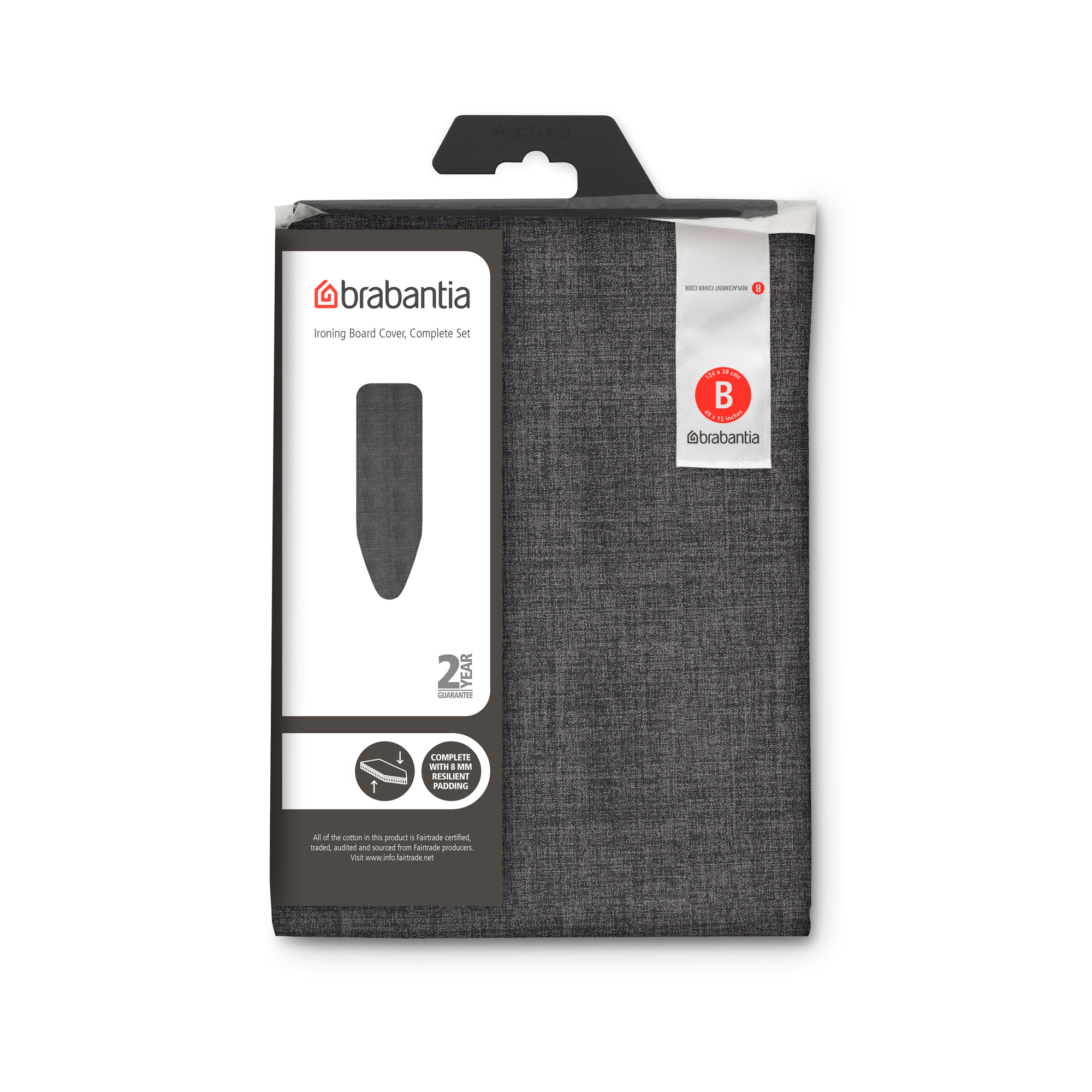 Чехол для гладильной доски Brabantia Черный деним 124х38см (2мм) 132186 - фото 2