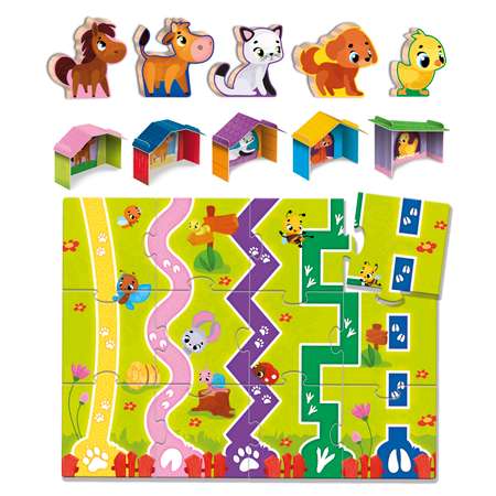 Настольная игра LISCIANI Ферма 3D Educare Montessori