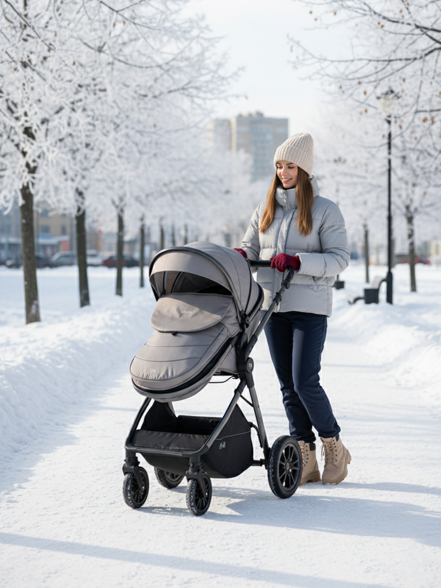 Коляска трансформер Tomix Selesta серый - фото 20