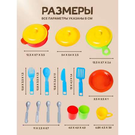 Игрушка Green Plast посуда, продукты