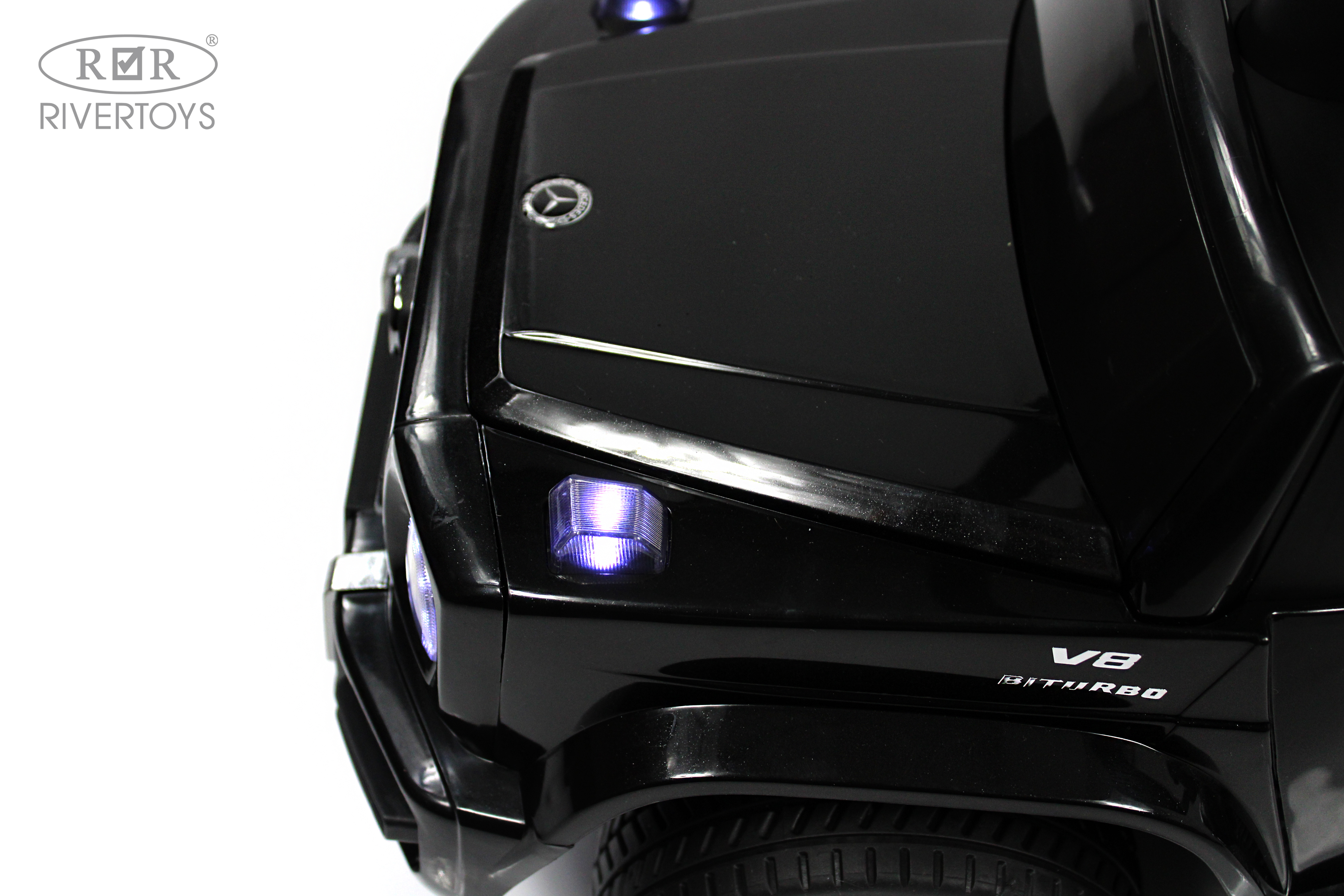 Каталка RIVERTOYS Mercedes-BenzG63 Black Diamond черный - фото 7