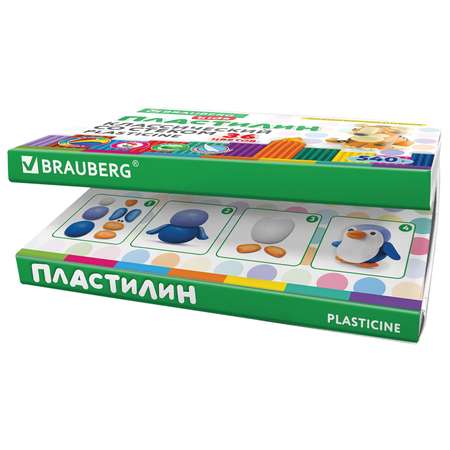 Пластилин Brauberg 36 цв.