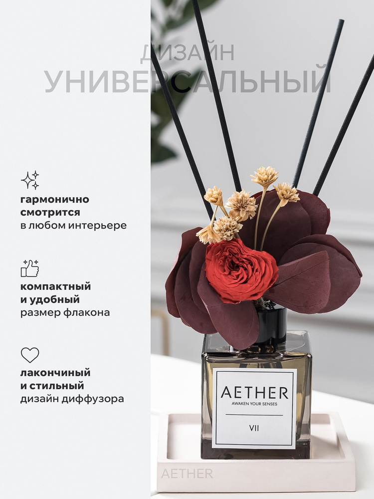 Диффузор с сухоцветами в Премиум тубусе Accents Mousse d’Ambre - фото 5