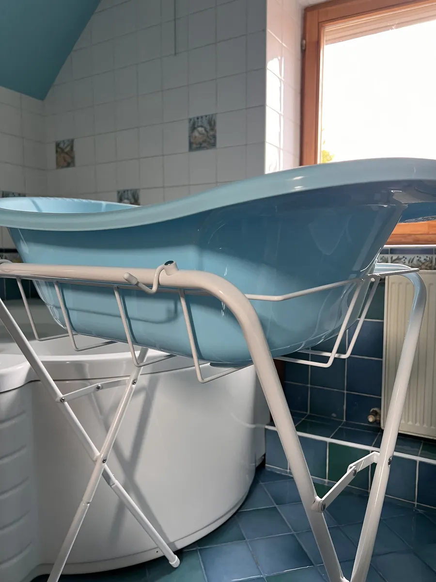 Ванночка OLANT BABY со сливом голубой - фото 8