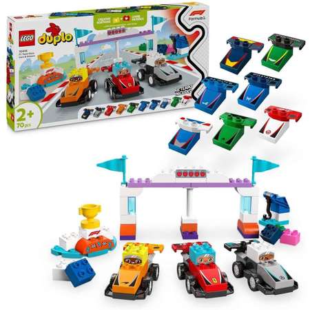 Конструктор LEGO DUPLO Гоночные автомобили Формулы блочный
