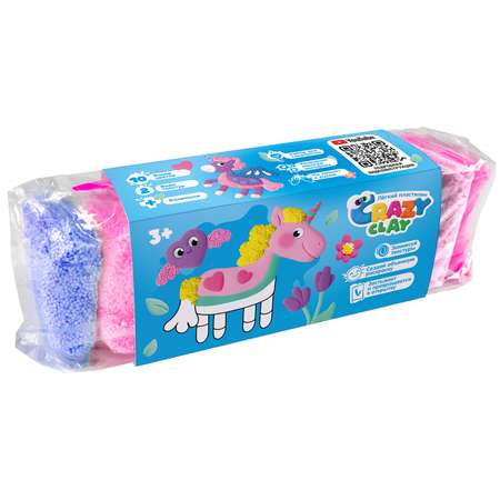 Пластилин Crazy Clay шариковый в ассортименте
