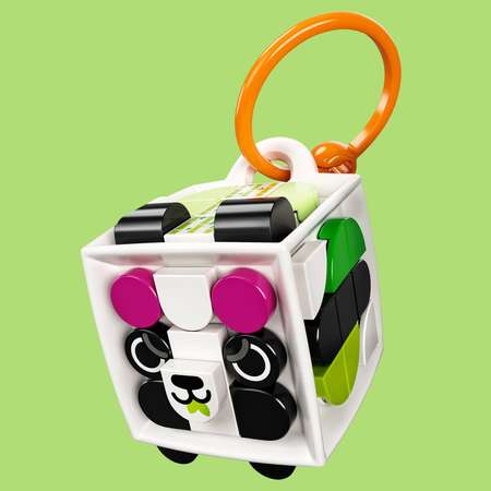 Конструктор LEGO DOTS Брелок Панда блочный