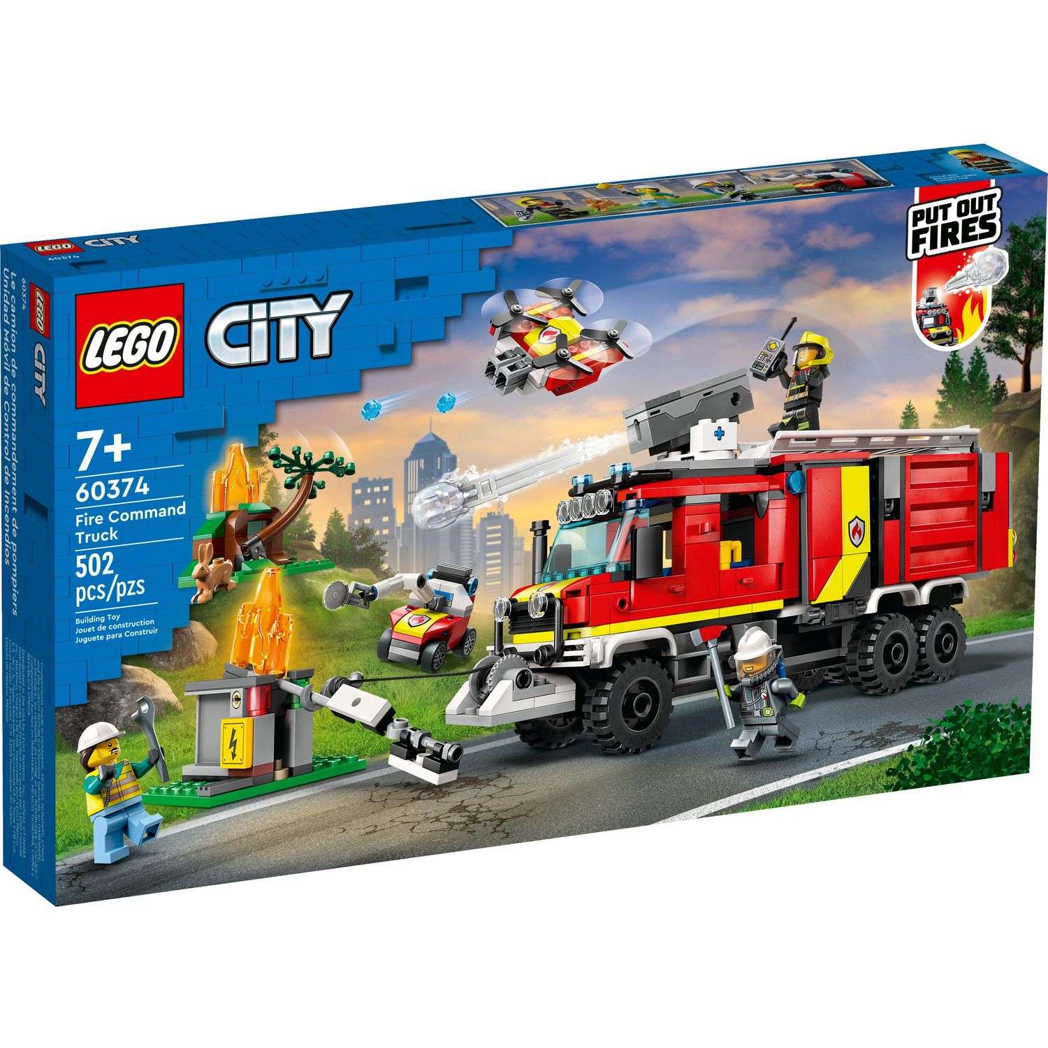 Конструктор LEGO City Машина пожарная блочный - фото 2