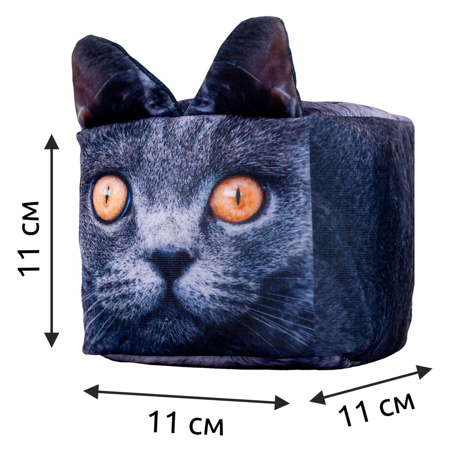 Игрушка мягкая Laffi котик Кубо 8 см - фото 4