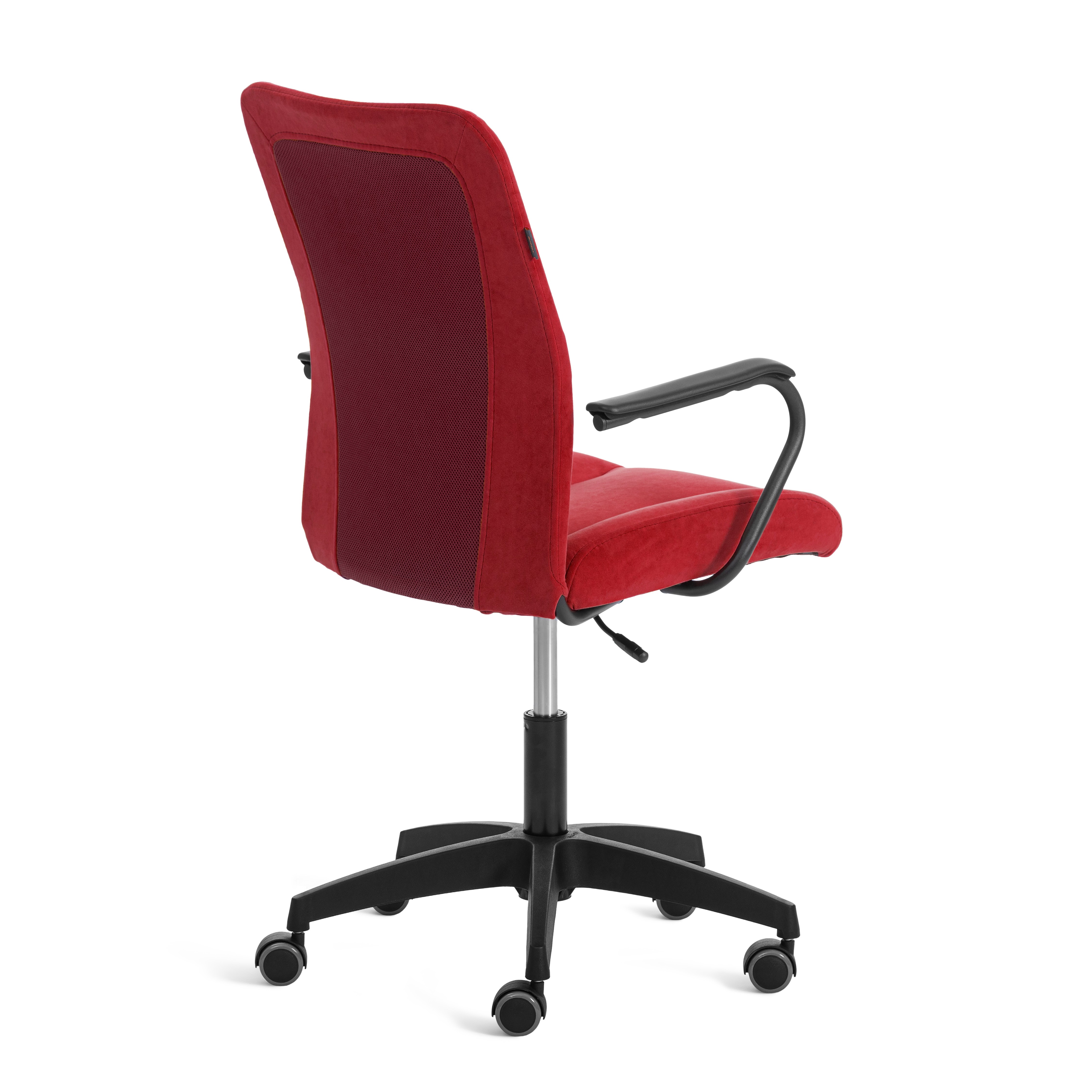 Компьютерное кресло TETCHAIR Стафф велюр сетка бордо - фото 3