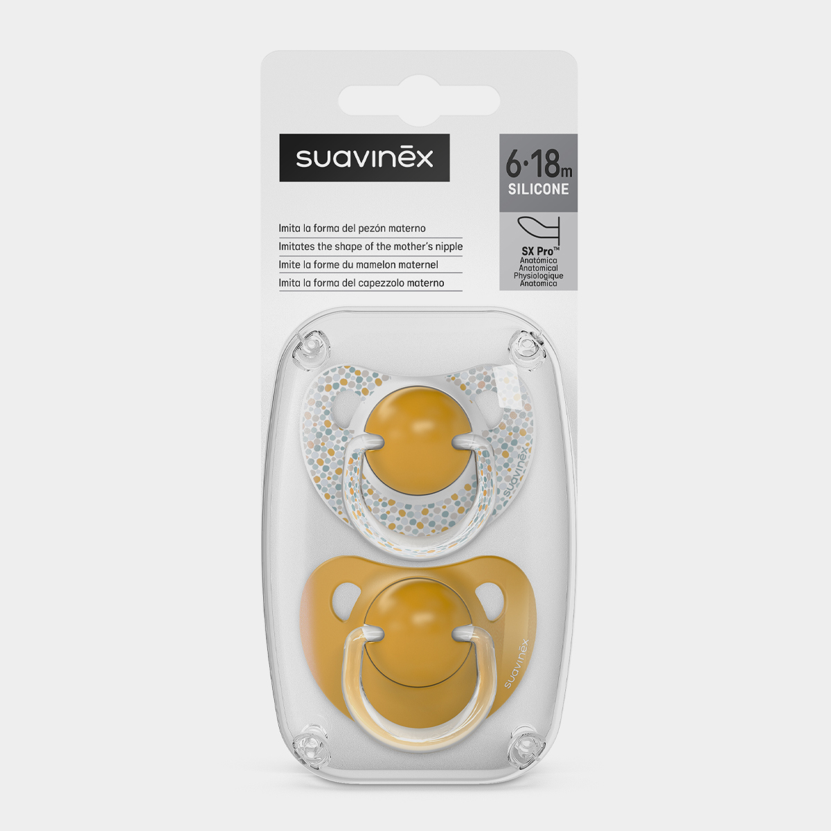 Пустышка Suavinex силикон ортодонтическая от 6 мес. 2 шт. - фото 5