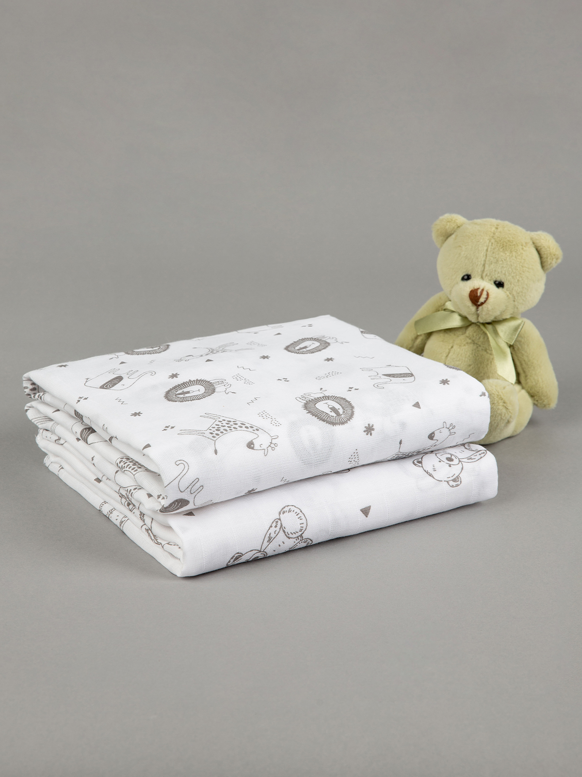 Пелёнка inlovery муслин 130x90 см 2 шт. - фото 14