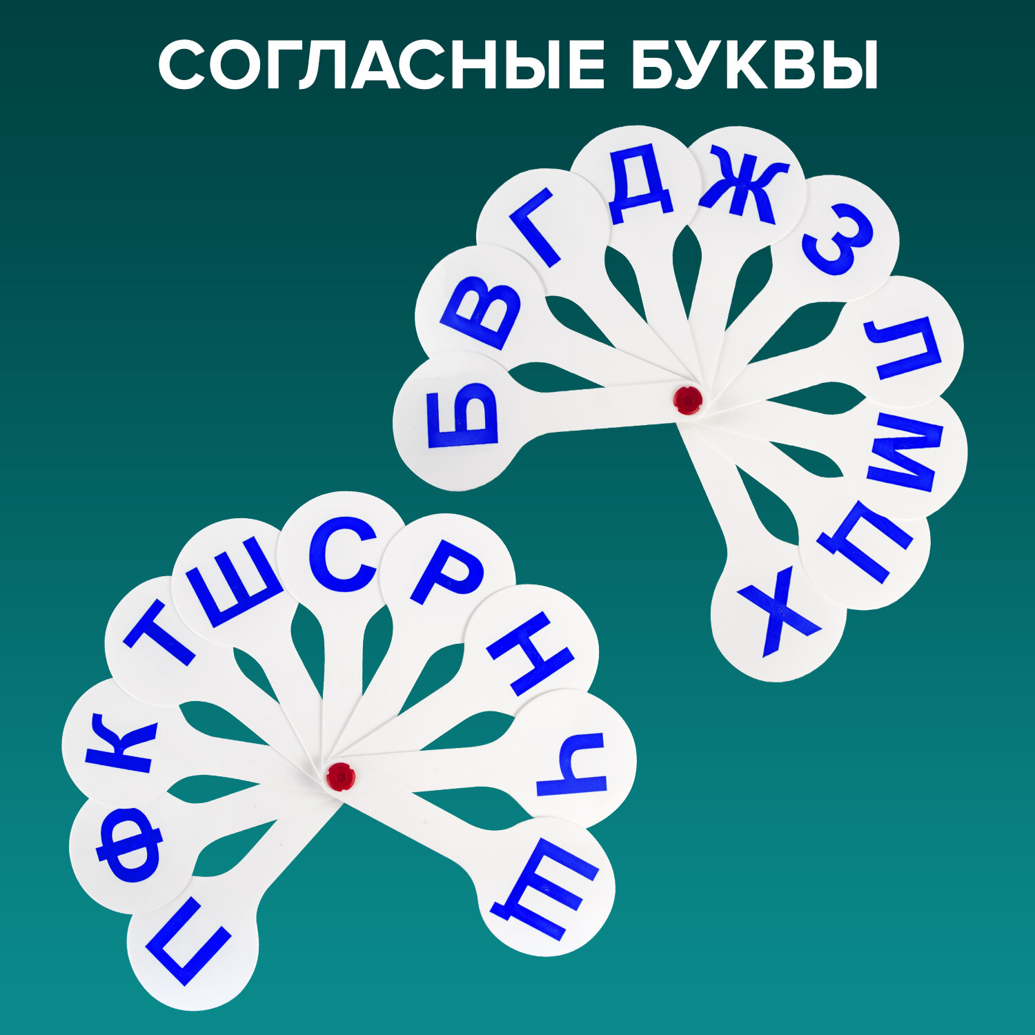 Касса-веер Пифагор Гласные Согласные Цифры - фото 4