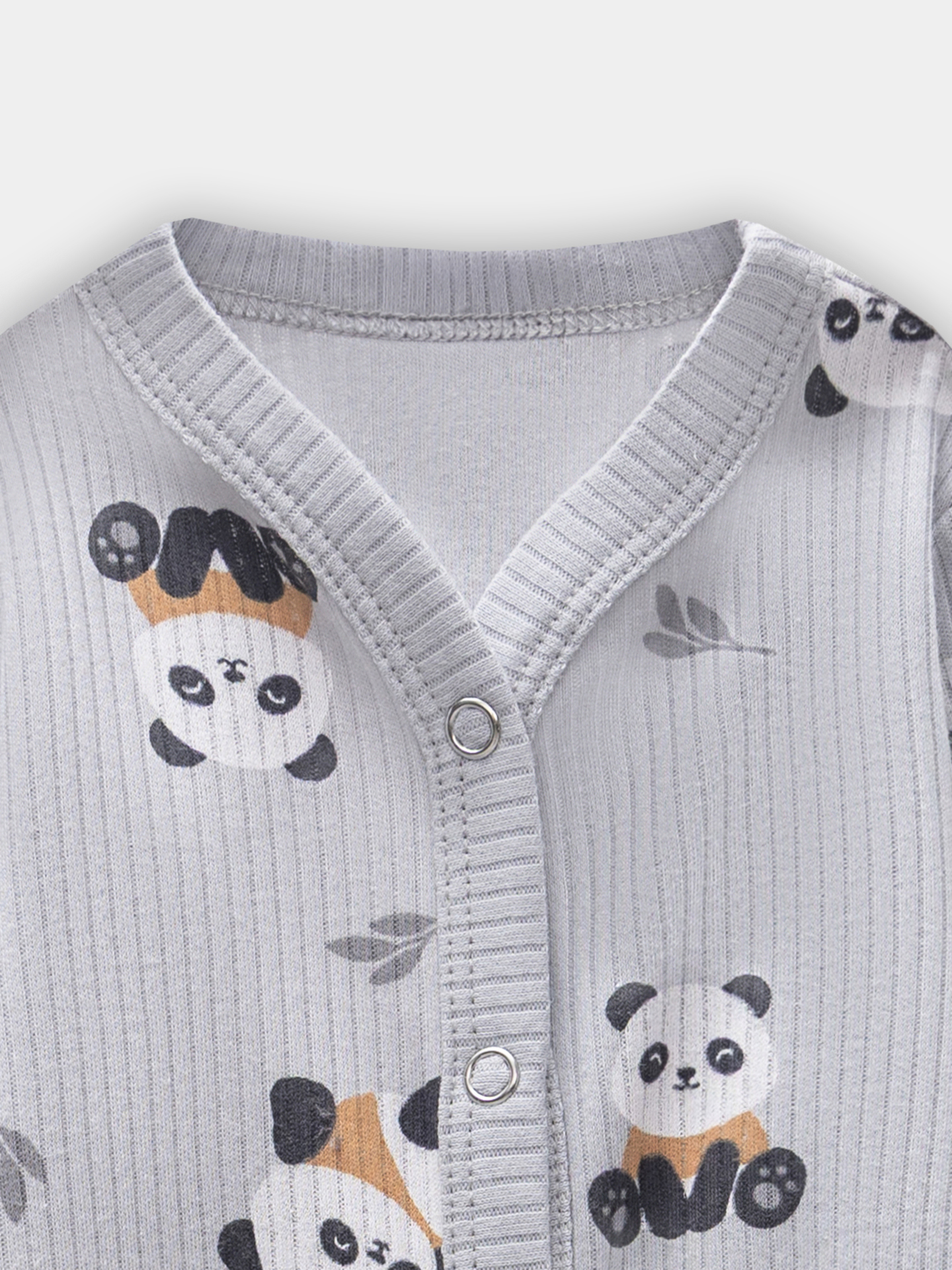 Комбинезон Mark Formelle (Марк Формэль) 14012/пандочки на сером - фото 7